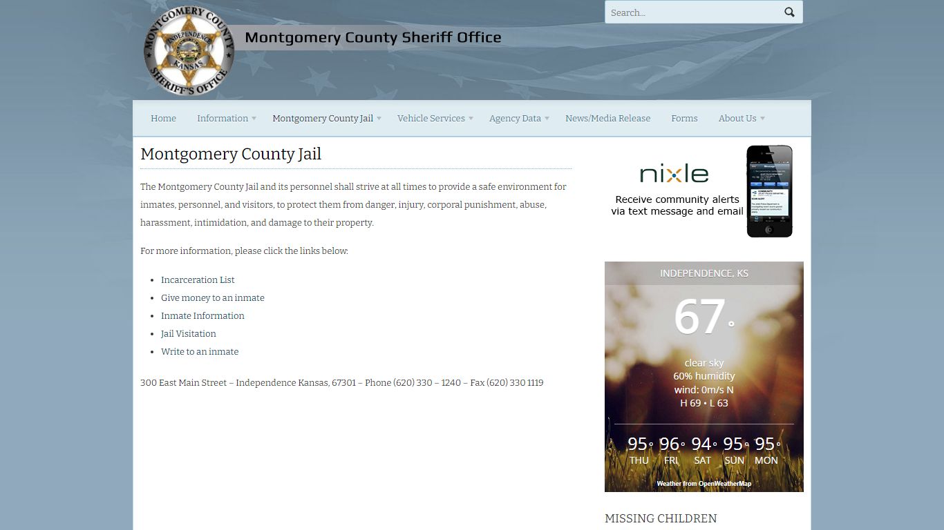 Montgomery County Jail | Montgomery County Sheriff's Office Website